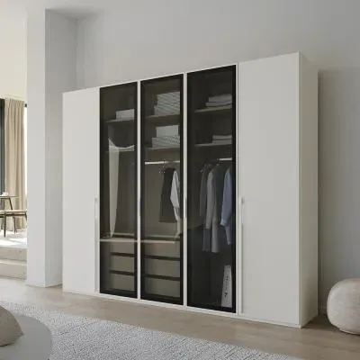Skat Shine 5 Door Wardrobe - Alpine White