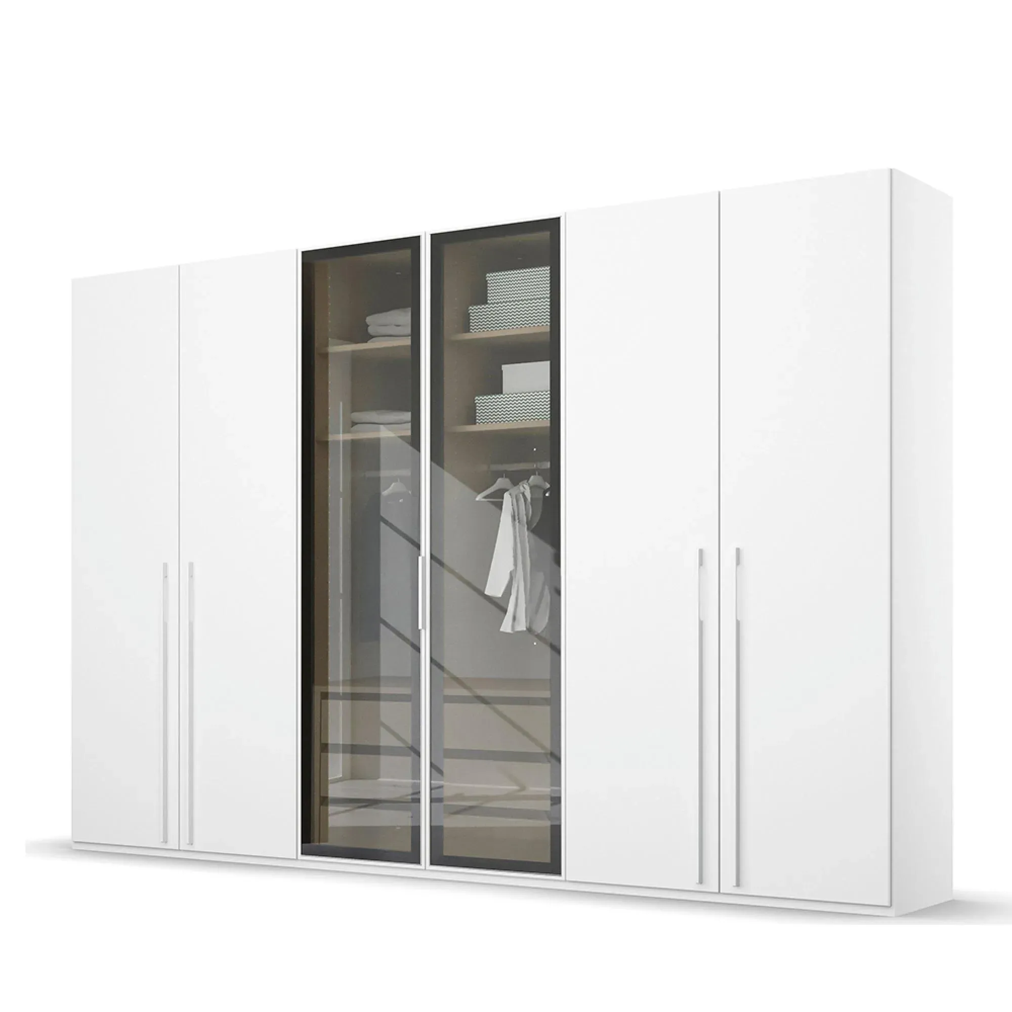 Skat Shine 6 Door Wardrobe - Alpine White