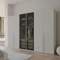 Skat Shine 6 Door Wardrobe - Silk Grey