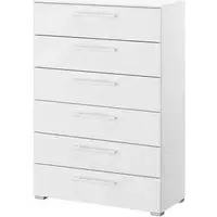 Skat Shine 6 Drawer Chest - Alpine White