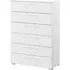 Skat Shine 6 Drawer Chest - Alpine White
