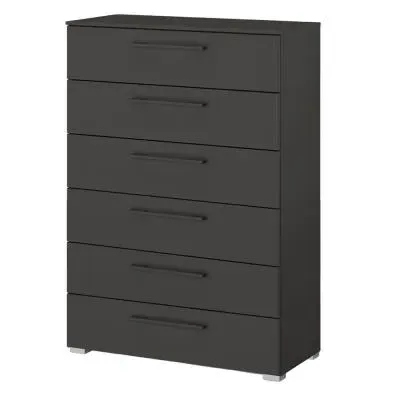 Skat Shine 6 Drawer Chest - Graphite