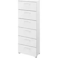 Skat Shine 6 Drawer Tall Chest - Alpine White