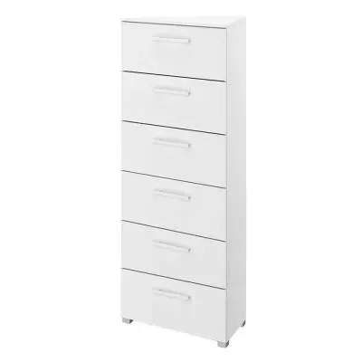 Skat Shine 6 Drawer Tall Chest - Alpine White image