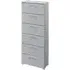 Skat Shine 6 Drawer Tall Chest - Silk Grey