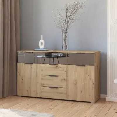 Skyla 2 Door Sideboard - Artisan Oak image