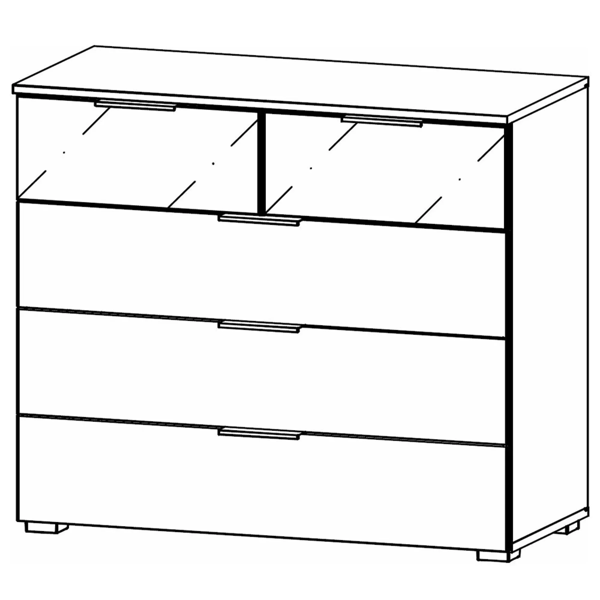 Skyla 3+2 Drawer Chest - Artisan Oak