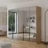 Skyla 5 Door Mirrored Wardrobe - Artisan Oak
