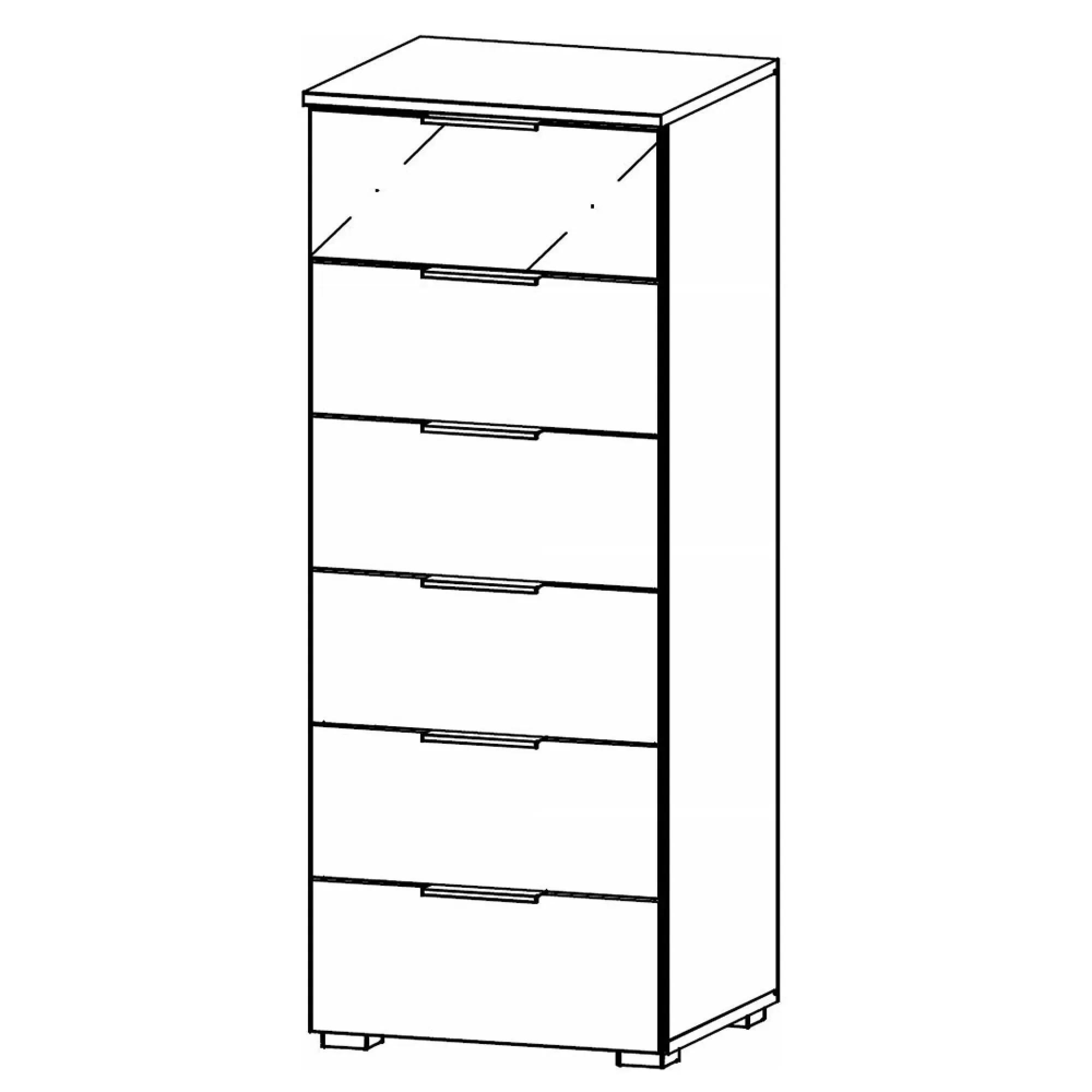 Skyla 6 Drawer Tall Chest - Artisan Oak