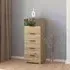 Skyla 6 Drawer Tall Chest - Artisan Oak