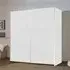 Slide 175cm 2 Door Sliding Wardrobe - Alpine White