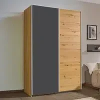 Slide 2 Door Sliding Wardrobe - Artisan Oak