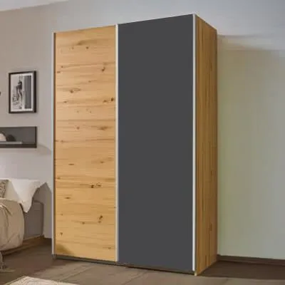 Slide 2 Door Sliding Wardrobe - Artisan Oak