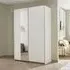 Slide 2 Door Sliding Wardrobe with Mirror - Alpine White