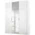 Stuttgart 3 Door Mirror Wardrobe - White