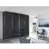 Syncrono 4 Door Sliding Wardrobe - Grey, Glass