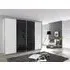 Syncrono 4 Door Sliding Wardrobe - White, Glass