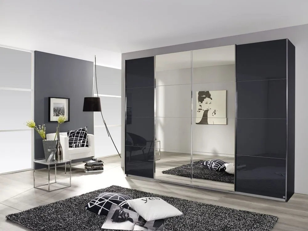 Syncrono Glass Front Sliding Wardrobe
