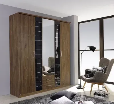 Terano 3 Door Combi Wardrobe - Oak, Wood Effect image