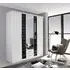 Terano 3 Door Combi Wardrobe - White, Wood Effect