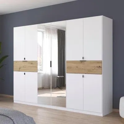 Ticao 10 Door Combi Wardrobe - Alpine White