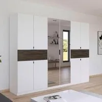 Ticao 10 Door Combi Wardrobe - Alpine White