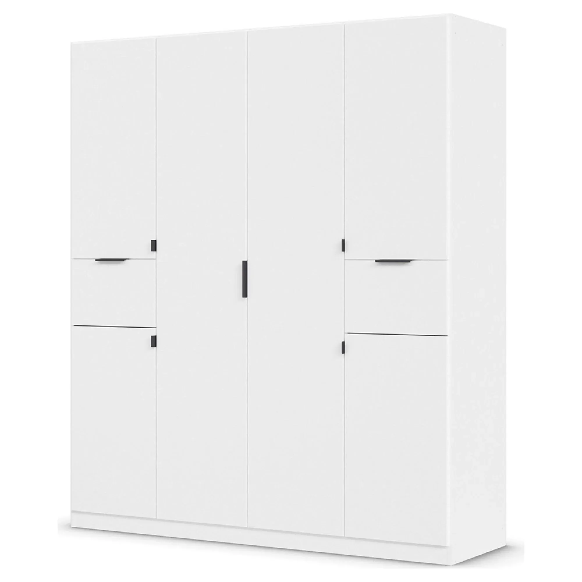 Ticao 181cm 6 Door Wardrobe - Alpine White