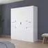Ticao 181cm 6 Door Wardrobe - Alpine White