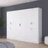Ticao 271cm 10 Door Wardrobe - Alpine White