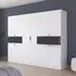 Ticao 271cm 10 Door Wardrobe - Alpine White, Grey