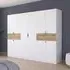 Ticao 271cm 10 Door Wardrobe - Alpine White, Oak