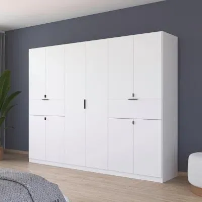 Ticao 271cm 10 Door Wardrobe - Alpine White image