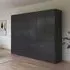 Ticao 271cm 10 Door Wardrobe - Metallic Dark Grey