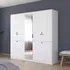 Ticao 9 Door Combi Wardrobe - Alpine White