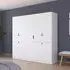 Ticao 9 Door Wardrobe - Alpine White