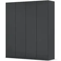 Wingview Lite 4 Door Wardrobe - Metallic Dark Grey