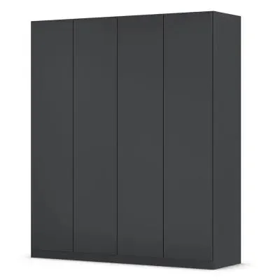 Wingview Lite 4 Door Wardrobe - Metallic Dark Grey