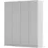 Wingview Lite 4 Door Wardrobe - Silk Grey