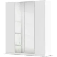 Wingview Lite 4 Door Wardrobe with Mirror - Alpine White