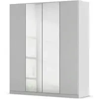 Wingview Lite 4 Door Wardrobe with Mirror - Silk Grey