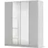 Wingview Lite 4 Door Wardrobe with Mirror - Silk Grey