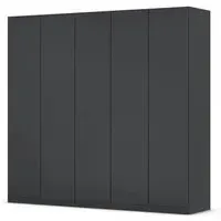 Wingview Lite 5 Door Wardrobe - Metallic Dark Grey