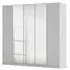 Wingview Lite 5 Door Wardrobe with Mirror - Silk Grey