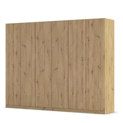 Wingview Lite 6 Door Wardrobe - Artisan Oak