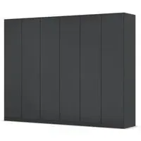 Wingview Lite 6 Door Wardrobe - Metallic Dark Grey