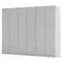 Wingview Lite 6 Door Wardrobe - Silk Grey