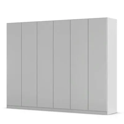 Wingview Lite 6 Door Wardrobe - Silk Grey