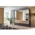 Winnipeg 5 Door Combi Wardrobe - Metallic Grey, Halifax Oak