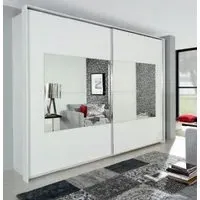 Xtend 2 Door Mirror Sliding Wardrobe - White