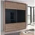 Xtend 2 Door Sliding Wardrobe - Oak, Glass